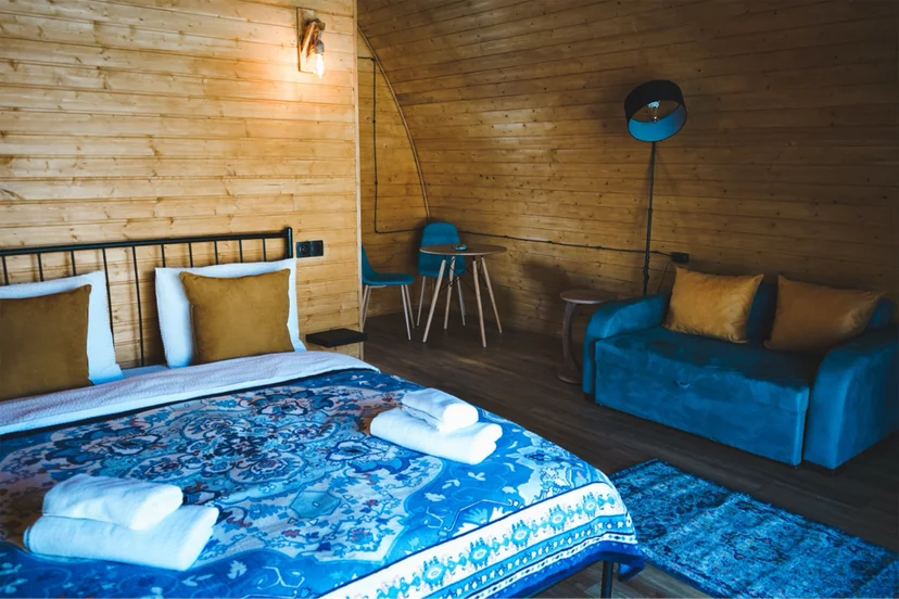 Colorful family-friendly Safari Tent in Stepantsminda