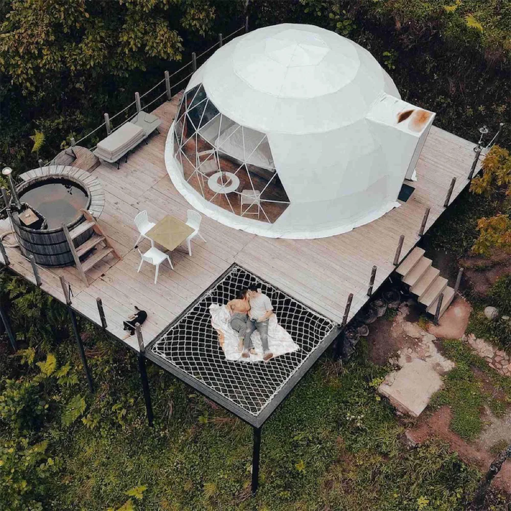 Photo of Beautiful glamping with sauna for a romantic getaway