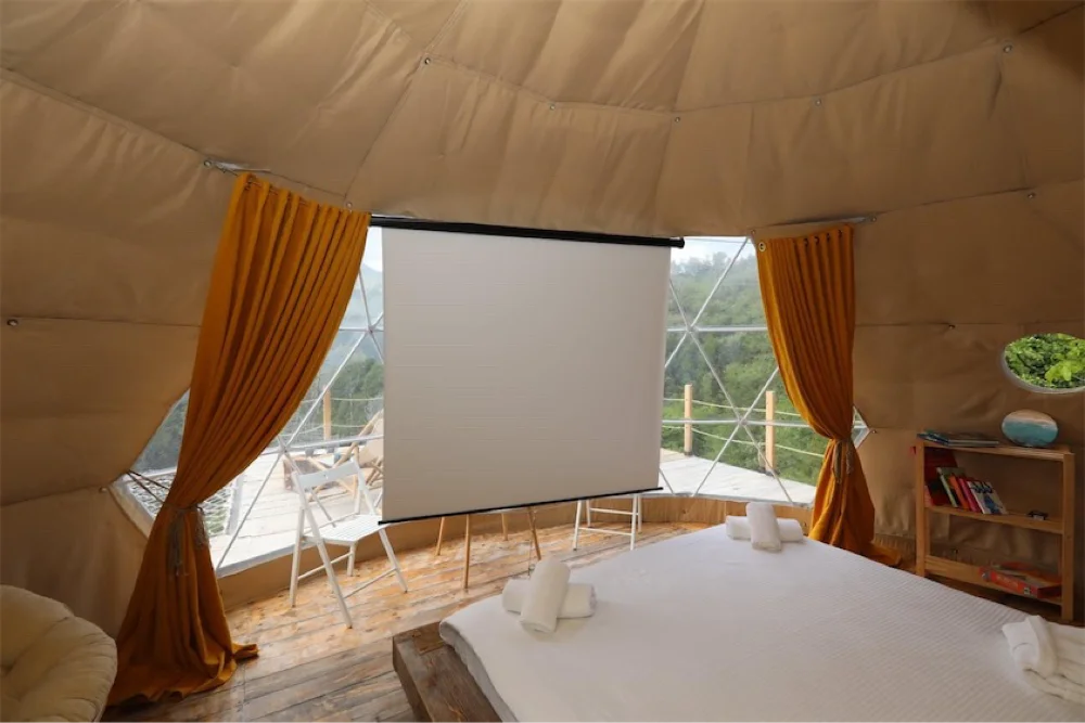 Photo of Beautiful glamping with sauna for a romantic getaway
