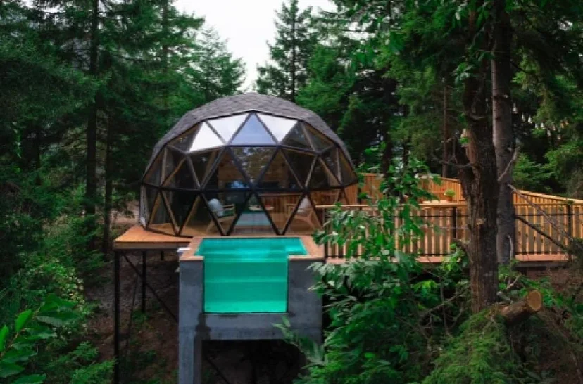 Beautiful Dome on a mountain top in Kokotauri