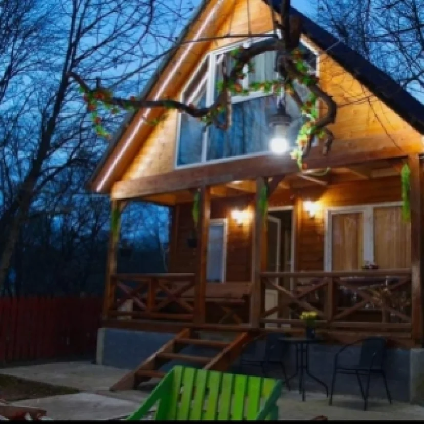 Wooden cottage in Tskhvarichamia
