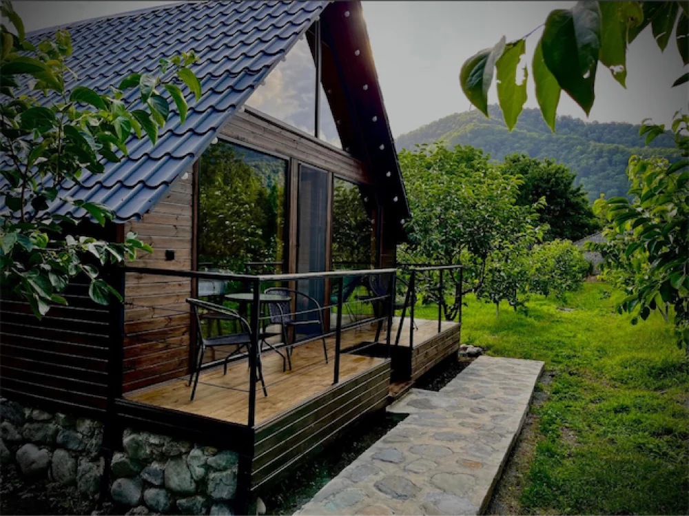 Photo of Wooden cozy A-Frame in Lagodekhi