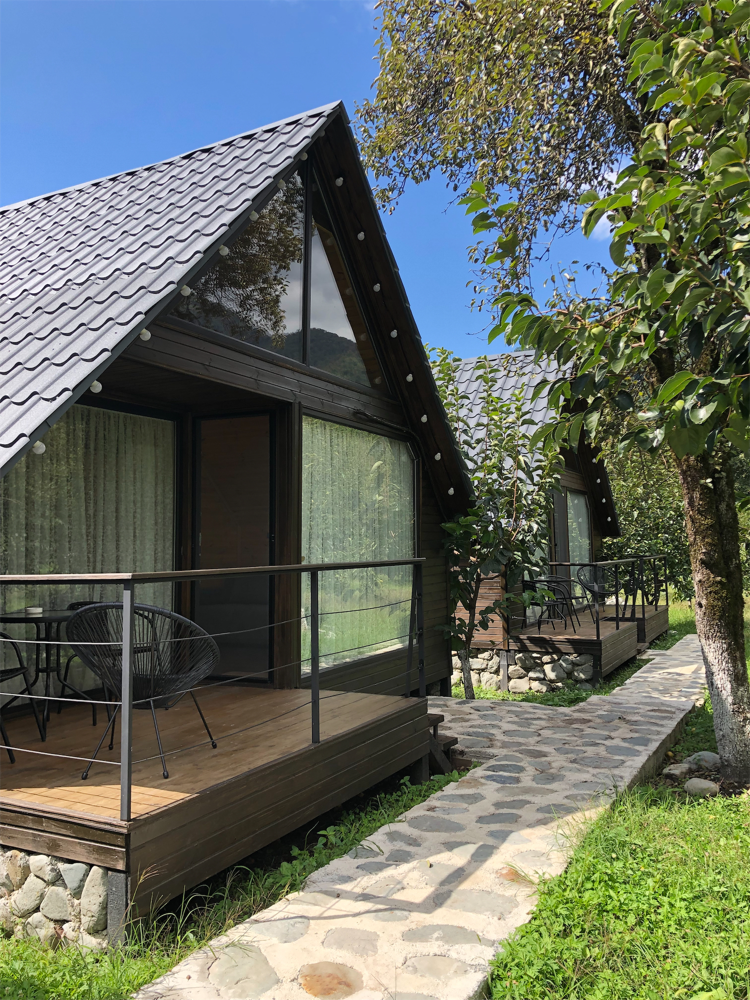Photo of Wooden cozy A-Frame in Lagodekhi