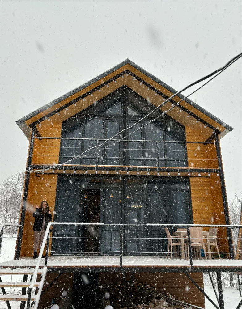 Wooden family-friendly Cottage in Gomarduli