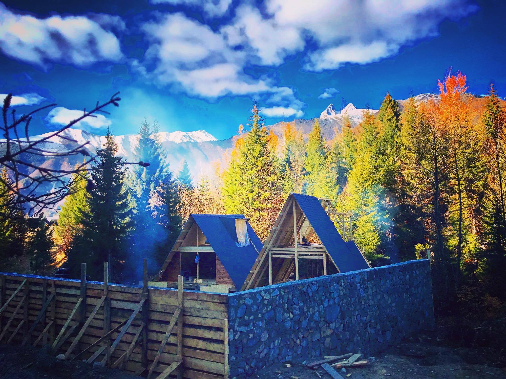 Фото Wooden Huts in Mestia- cottage I